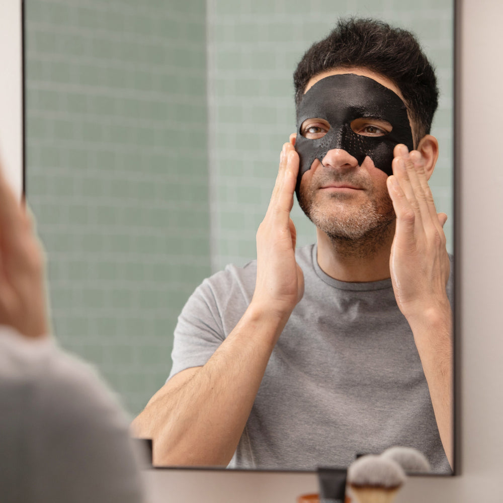 Bamboo Charcoal Sheet Mask + Beard Oil